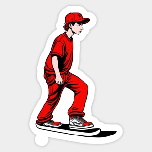 Skateboarder Sticker